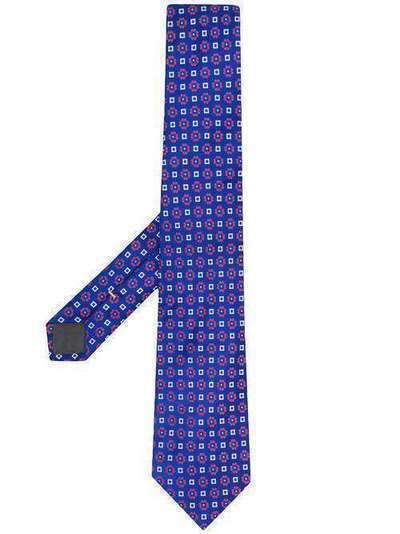 Canali галстук с геометричным принтом 18HJ02565