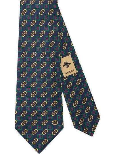Gucci галстук с принтом Horsebit 5724144E001