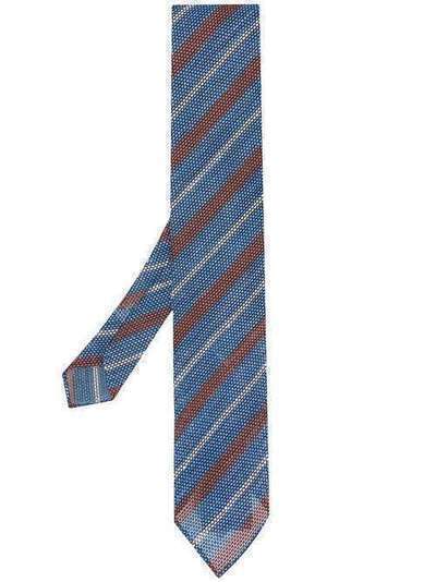 Lardini фактурный галстук в полоску EICRB7EI54210800MA156021