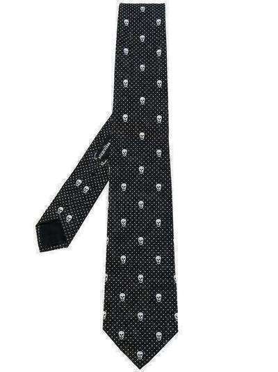 Alexander McQueen галстук с принтом черепов 1657244Q053