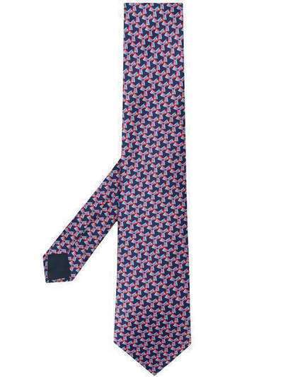 LANVIN галстук с геометричным узором 28562