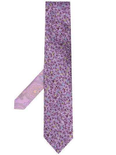 Etro галстук с цветочным узором 130056025