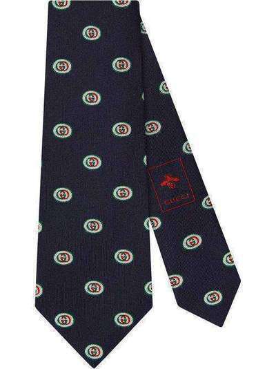 Gucci галстук с принтом GG 5734704E002