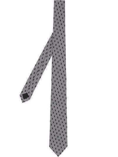 Burberry жаккардовый галстук с монограммой 8019959