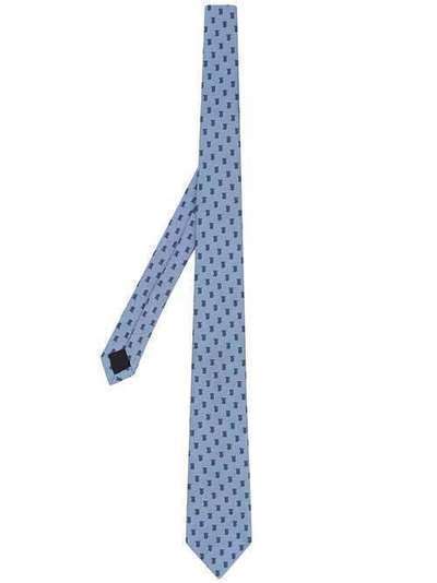 Burberry жаккардовый галстук с монограммой 8019961
