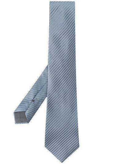 Giorgio Armani галстук в тисненую полоску 3600540P904