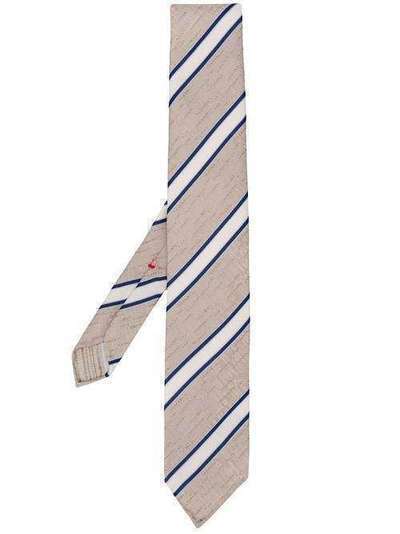 Dell'oglio галстук в диагональную полоску PITTSF155