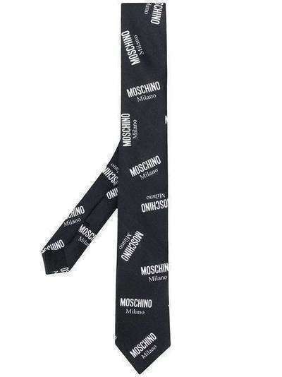 Moschino галстук с принтом логотипа 55009M5175