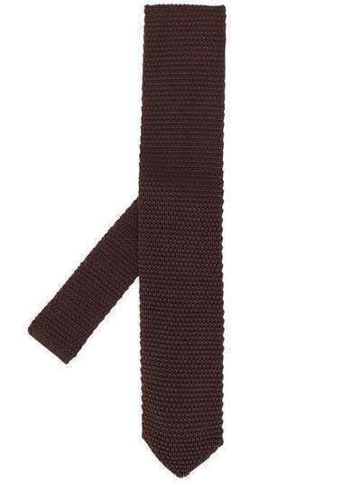 Brunello Cucinelli трикотажный галстук с заостренным концом MQ8110018C846