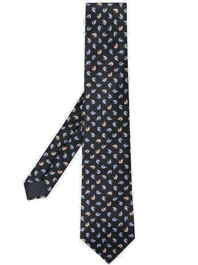 LANVIN галстук с графичным принтом 28183