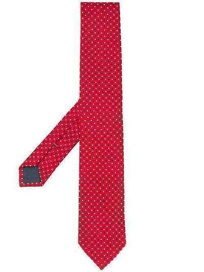 Ermenegildo Zegna галстук с вышивкой в горох Z7D041L7A