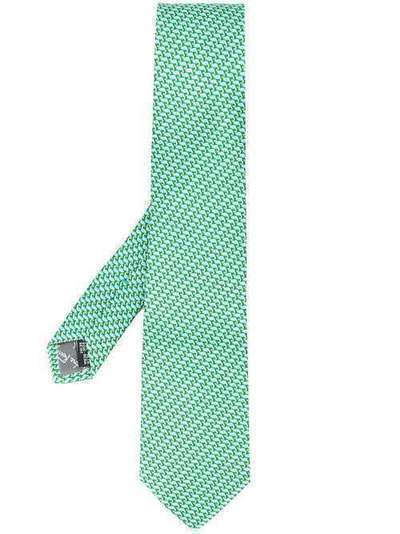 Salvatore Ferragamo твиловый галстук с принтом 722383