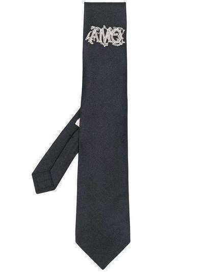 Alexander McQueen галстук с вышивкой 6005154016B