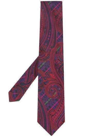 Etro галстук с принтом пейсли 120266023