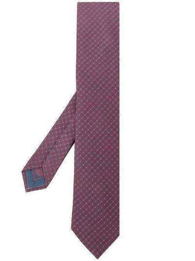 Brioni галстук с геометричным принтом O61D00P940H