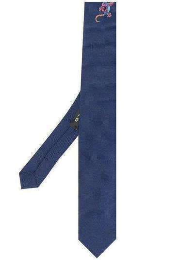 Etro галстук с вышивкой Gecko 1T1233060