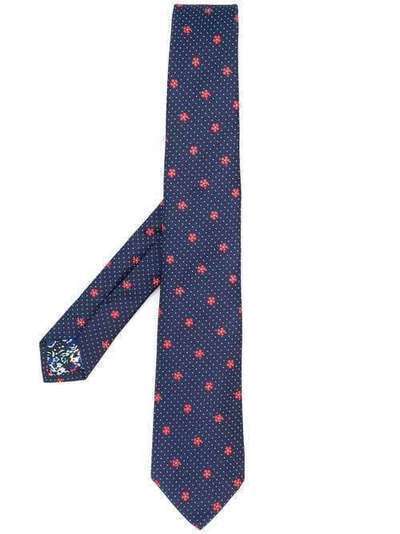 Paul Smith галстук с цветочной вышивкой M1A765LAT135