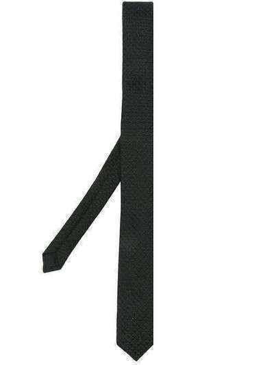 Saint Laurent фактурный узкий галстук 5843264YC53
