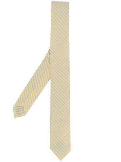 Thom Browne полосатый галстук из сирсакера MNL001A06127