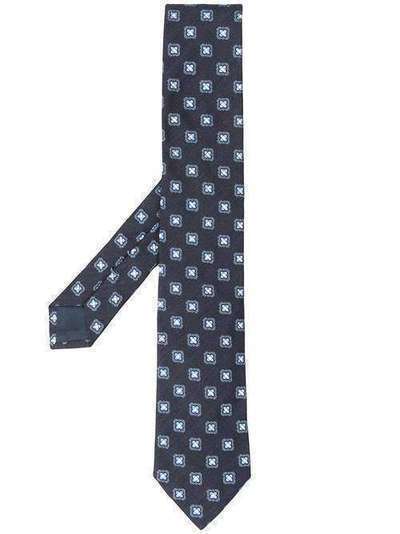 Ermenegildo Zegna галстук с цветочной вышивкой Z7D321L7
