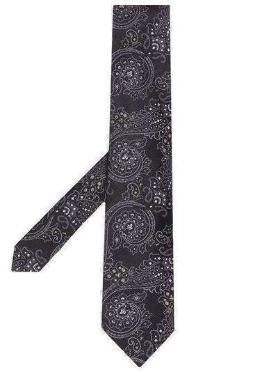 Etro галстук с узором пейсли 120266043