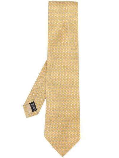 Salvatore Ferragamo галстук с принтом Gancini 358768