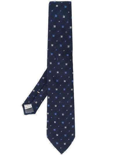 Canali галстук с геометричным узором 18HX02716