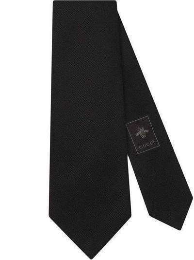 Gucci галстук с нашивкой-логотипом 5971214E903