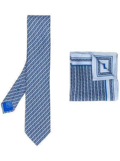 Brioni галстук с геометричным узором O8A900P942I