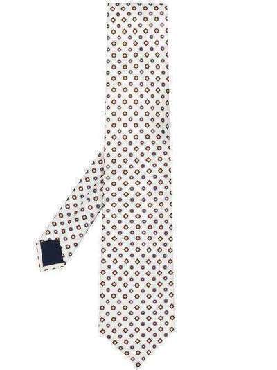 Corneliani галстук с цветочным узором 85U3020120346