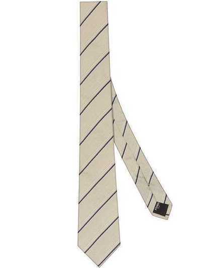 Fendi галстук в диагональную полоску FXC160A3C6