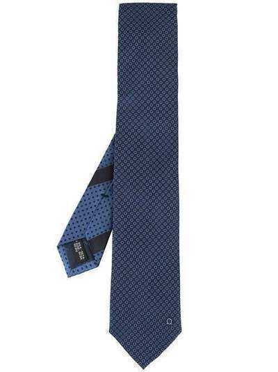 Salvatore Ferragamo галстук с вышивкой 358826