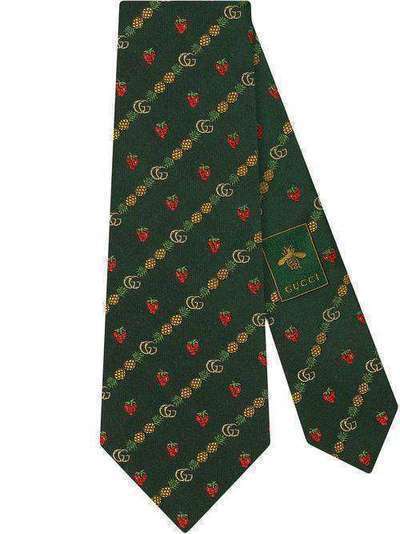 Gucci галстук с вышивкой Double G 5970934E002