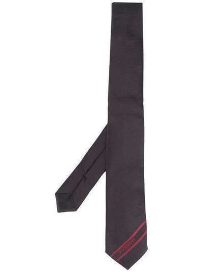 Givenchy жаккардовый галстук с логотипом BP1003107B
