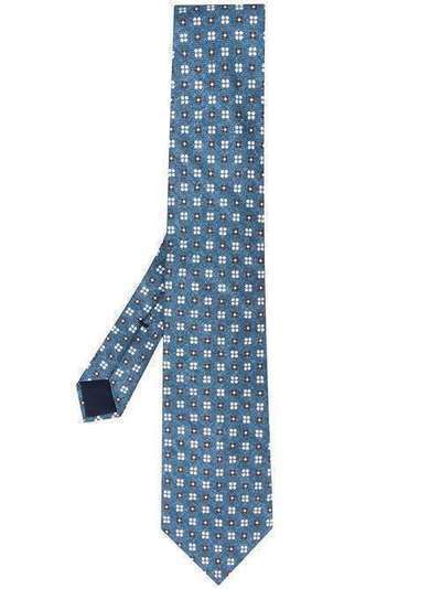 Corneliani галстук с цветочным принтом 85U3020120347