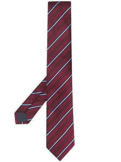 Ermenegildo Zegna галстук в диагональную полоску 1L7Z7W01
