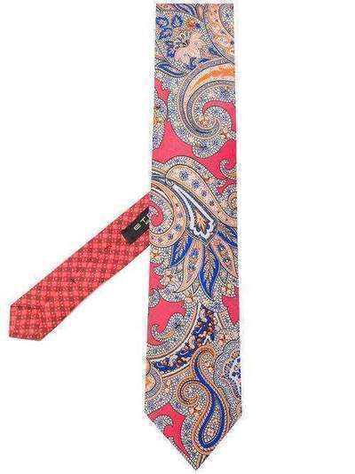 Etro галстук с узором пейсли 130055113
