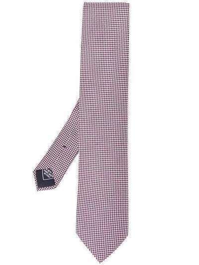 Brioni галстук с геометричным узором O61D00P940S