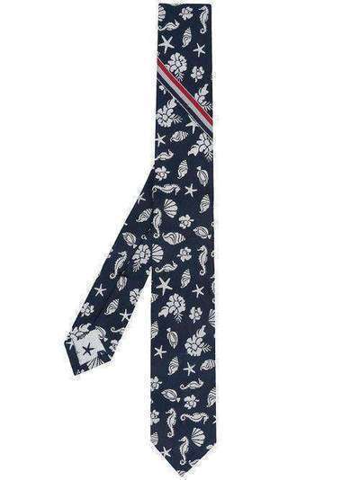 Thom Browne классический жаккардовый галстук Ocean Floor MNL001A06446