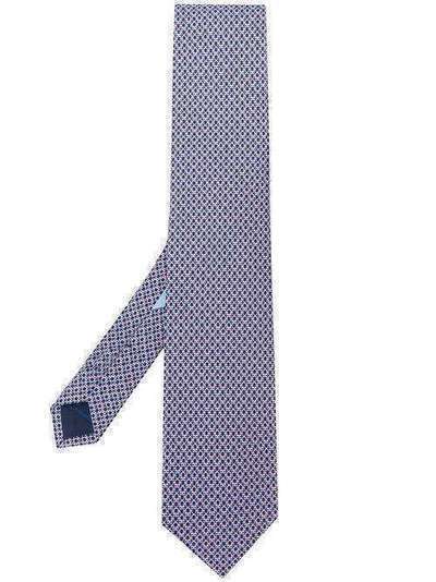 Salvatore Ferragamo галстук с принтом Gancini 722509