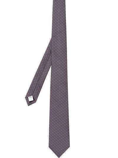 Burberry жаккардовый галстук с логотипом 8029941