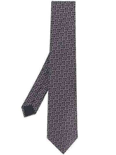 LANVIN галстук с геометричным узором 25006