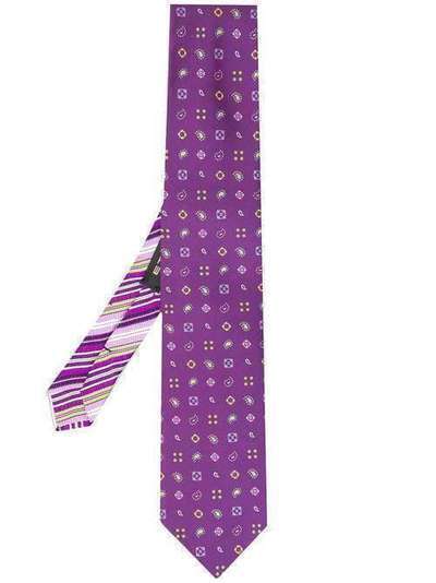 Etro галстук с узором пейсли 130053039