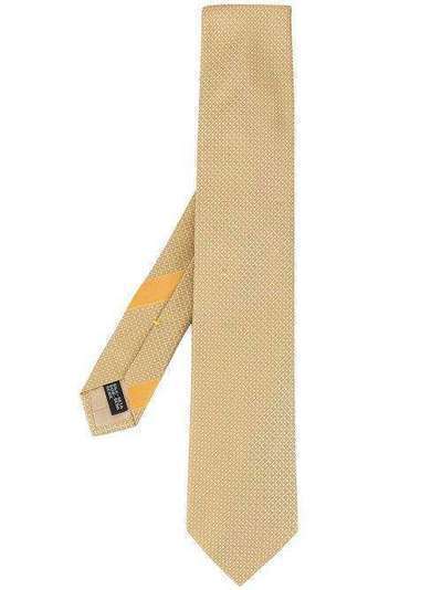 Salvatore Ferragamo галстук с геометричной вышивкой 358827