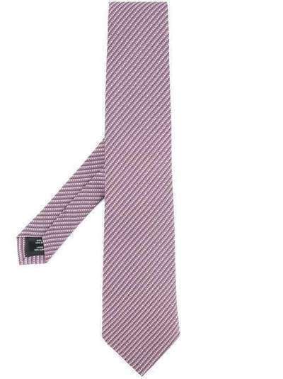 Gieves & Hawkes полосатый галстук с вышивкой G3779EO49027