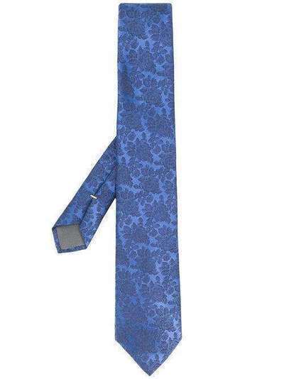 Canali галстук с цветочным узором 18HJ02672