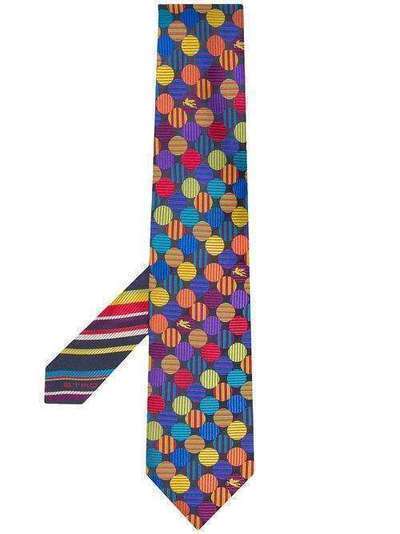 Etro галстук с геометричным узором 130056040