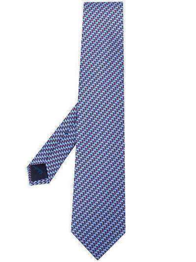 Salvatore Ferragamo галстук с анималистичным принтом 722379002