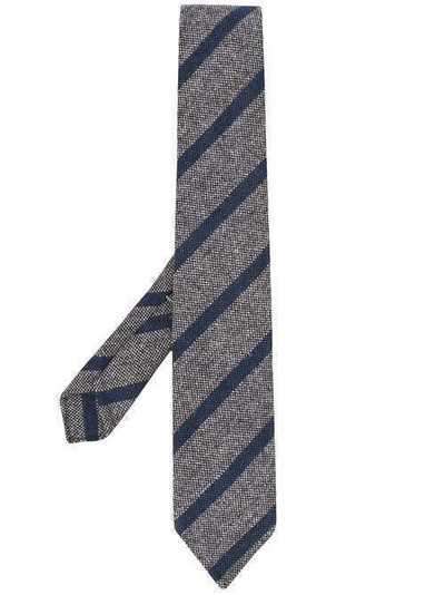 Borrelli галстук в диагональную полоску NS75B