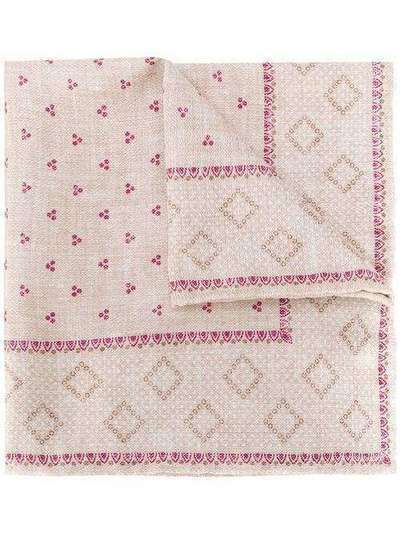 Brunello Cucinelli paisley pattern silk handkerchief MQ8460091CM158